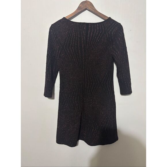 NWOT Trixxi Women’s Size Medium Black Sequin Long Sleeve Mini Party dress - Picture 5 of 6